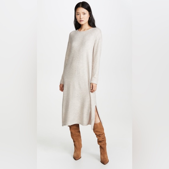 NWT Shopbop Line & Dot Calli Midi Sweater Dress in Taupe - XS - Picture 1 of 14